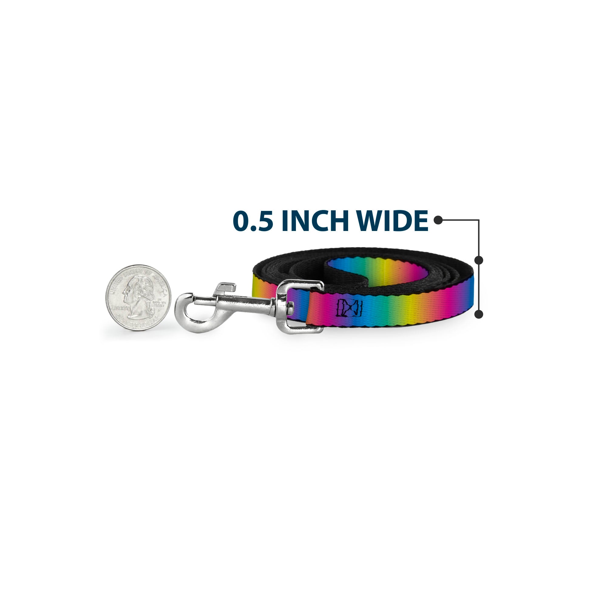 Dog Leash - Rainbow Ombre Dog Leashes Buckle-Down