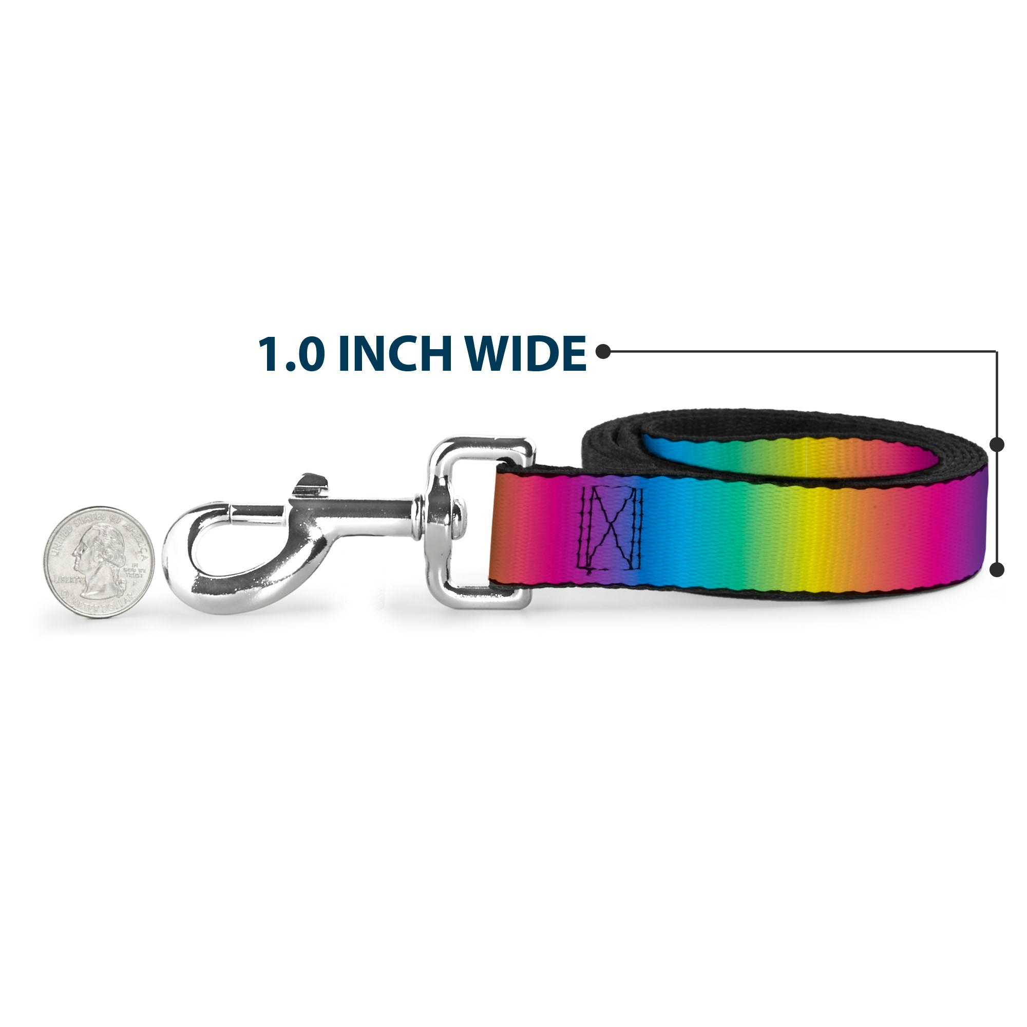 Dog Leash - Rainbow Ombre Dog Leashes Buckle-Down