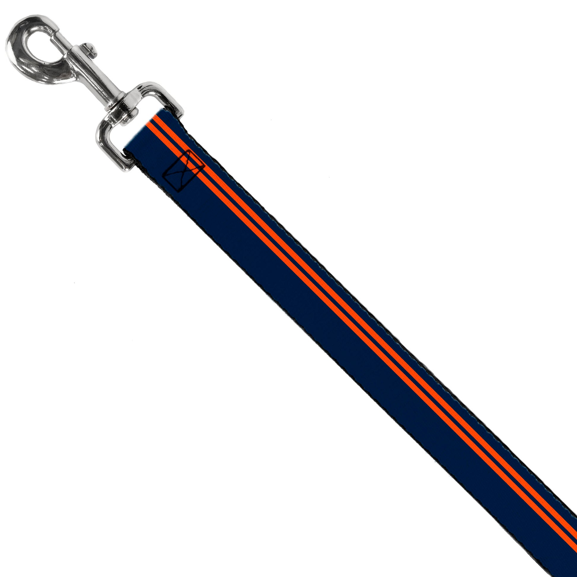 Dog Leash - Racing Stripe Navy/Orange Dog Leashes Buckle-Down