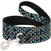 Dog Leash - Polka Dots Stacked Black/Blue/Sage/Brown Dog Leashes Buckle-Down
