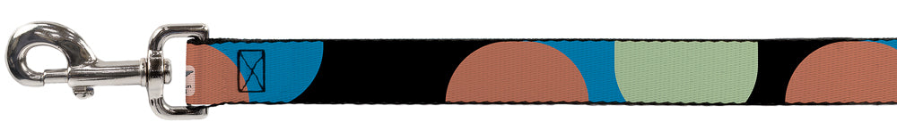 Dog Leash - Polka Dots CLOSE-UP Black/Blue/Sage/Brown Dog Leashes Buckle-Down