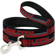 Dog Leash - RIP CITY/Stripe/Mesh Black/Gray/Red Dog Leashes Buckle-Down
