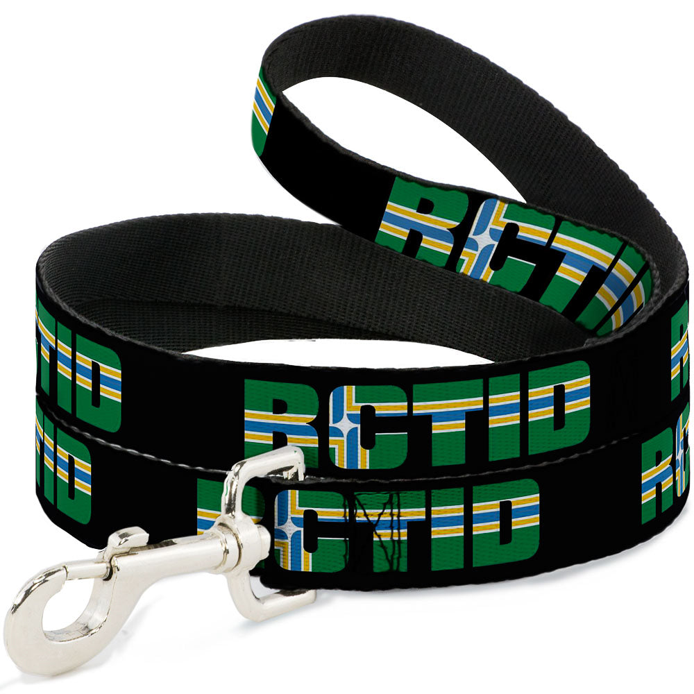 Dog Leash - RCTID Black/Portland Flag Dog Leashes Buckle-Down