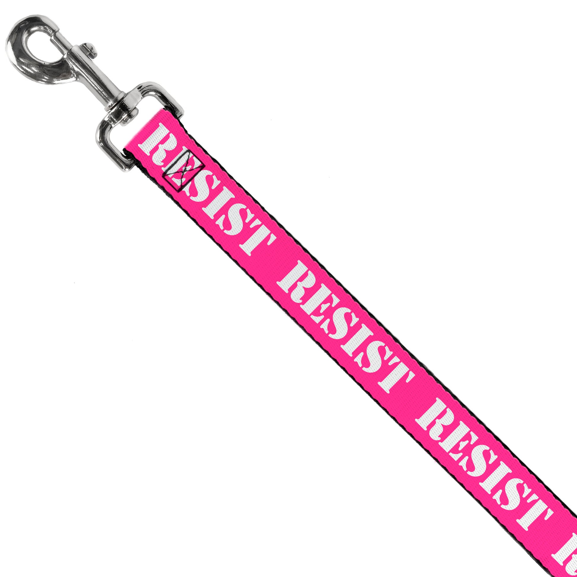 Dog Leash - RESIST Stencil Pink/White Dog Leashes Buckle-Down