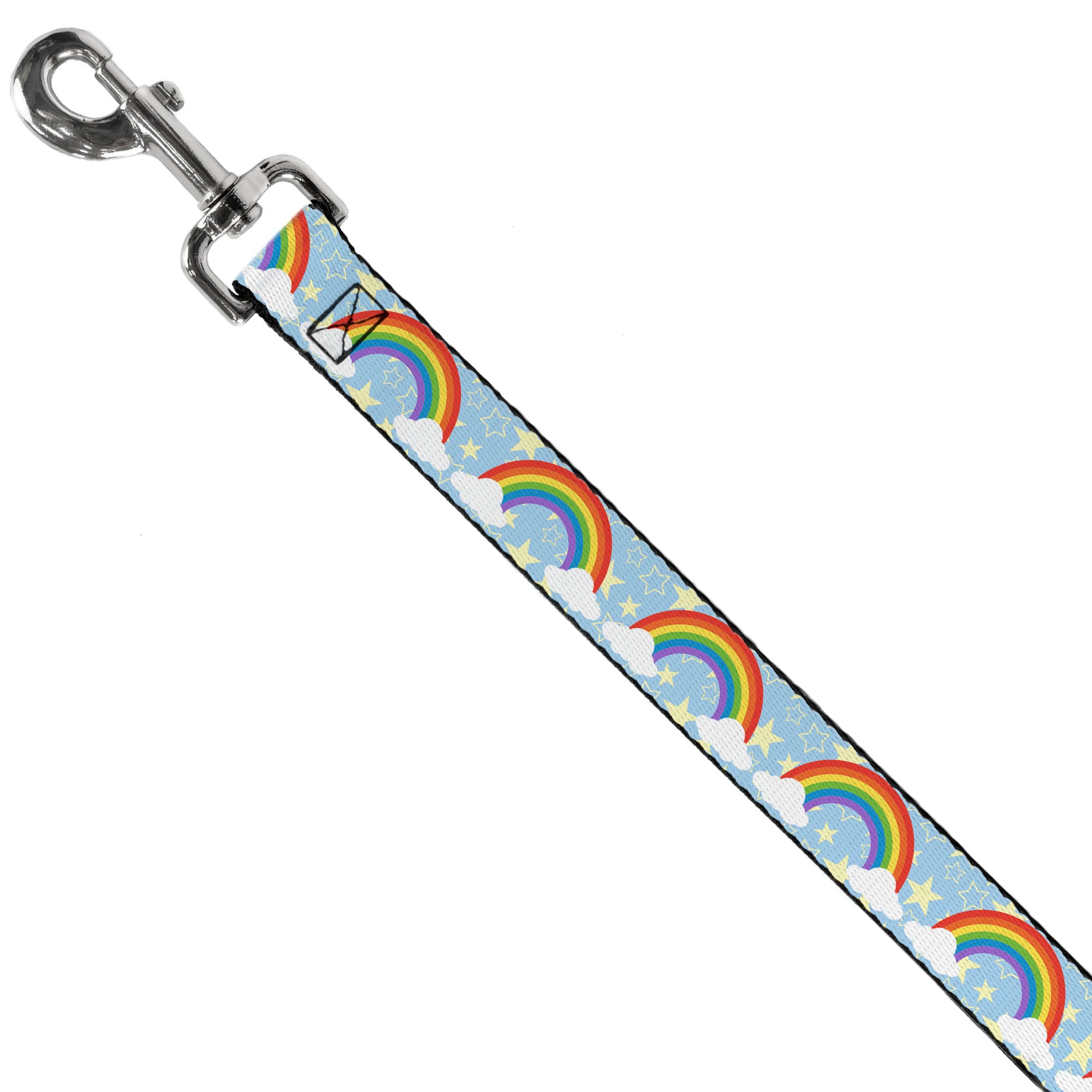 Dog Leash - Rainbows & Stars Light Blue/Yellow/Rainbow Dog Leashes Buckle-Down