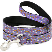 Dog Leash - Rainbows Scattered Lavender Dog Leashes Buckle-Down