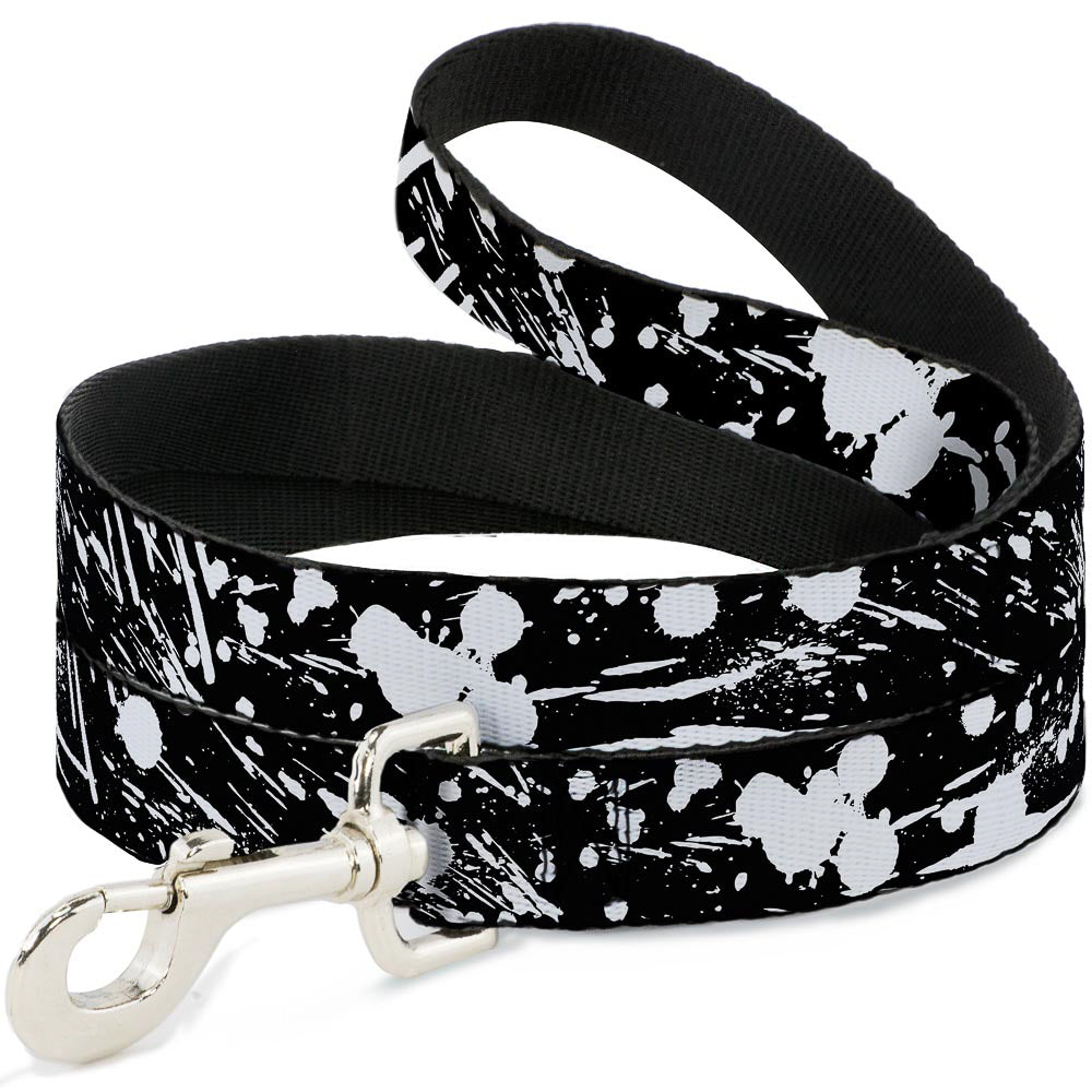 Dog Leash - Splatter Black/White Dog Leashes Buckle-Down