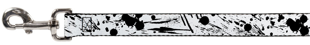 Dog Leash - Splatter White/Black Dog Leashes Buckle-Down