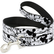 Dog Leash - Splatter White/Black Dog Leashes Buckle-Down