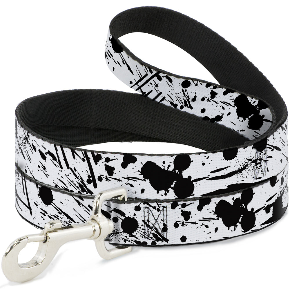 Dog Leash - Splatter White/Black Dog Leashes Buckle-Down