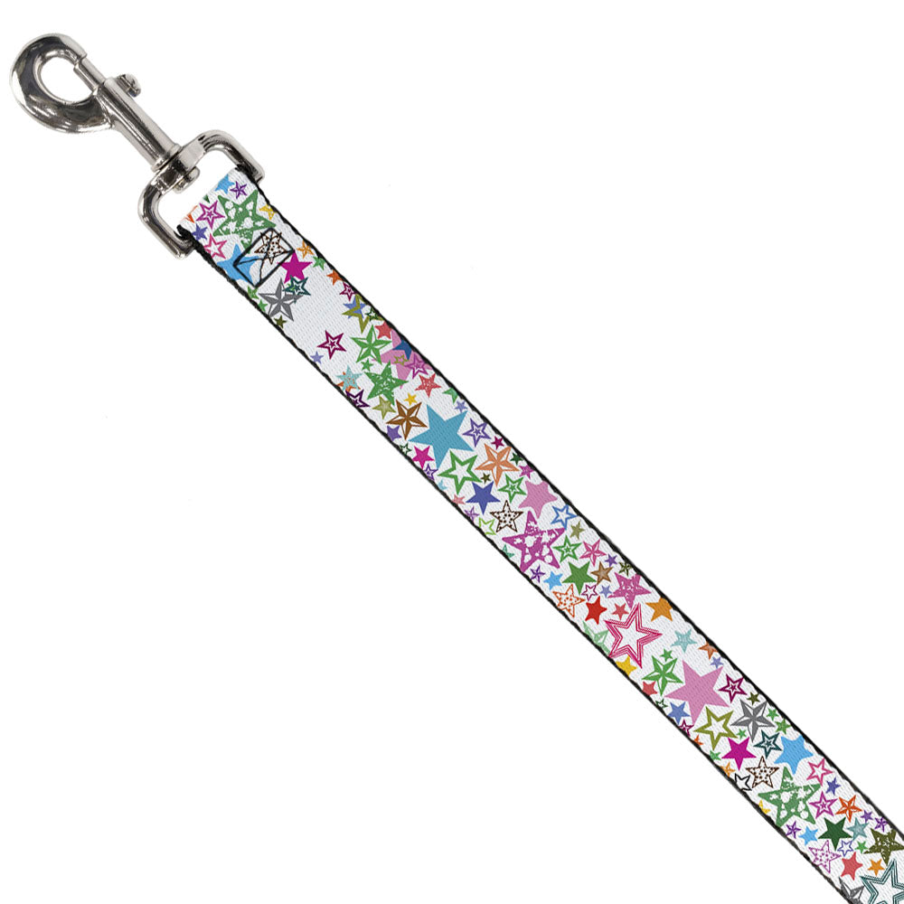 Dog Leash - Stargazer White/Multi Color Dog Leashes Buckle-Down