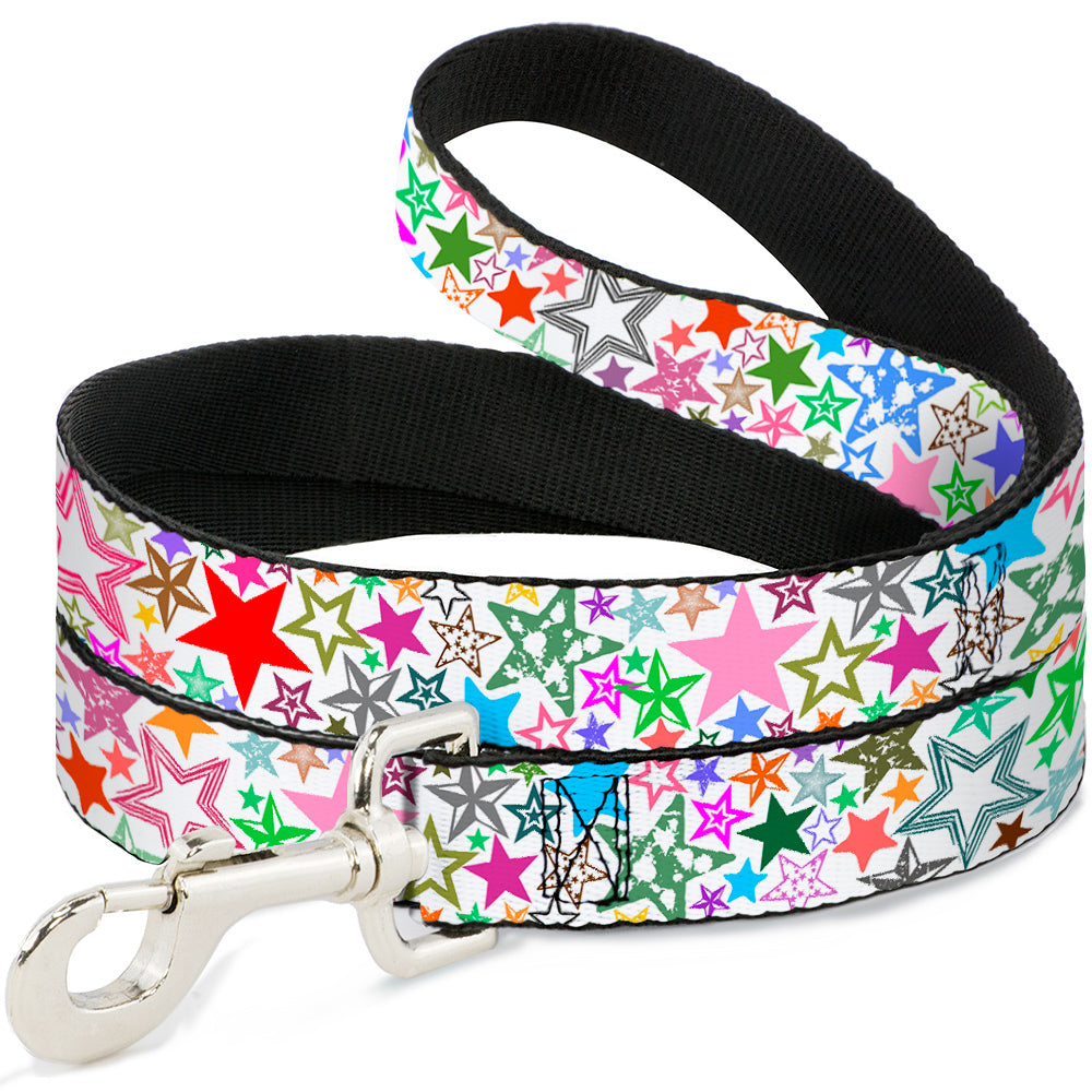 Dog Leash - Stargazer White/Multi Color Dog Leashes Buckle-Down