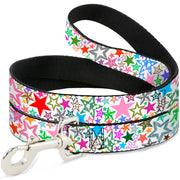 Dog Leash - Stargazer White/Multi Color Dog Leashes Buckle-Down