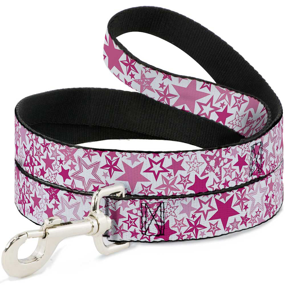 Dog Leash - Stargazer White/Pink Dog Leashes Buckle-Down