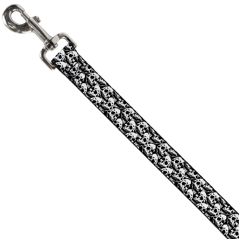 Dog Leash - Skull Yard Black/White Dog Leashes Buckle-Down