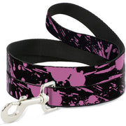 Dog Leash - Splatter Black/Pink Dog Leashes Buckle-Down