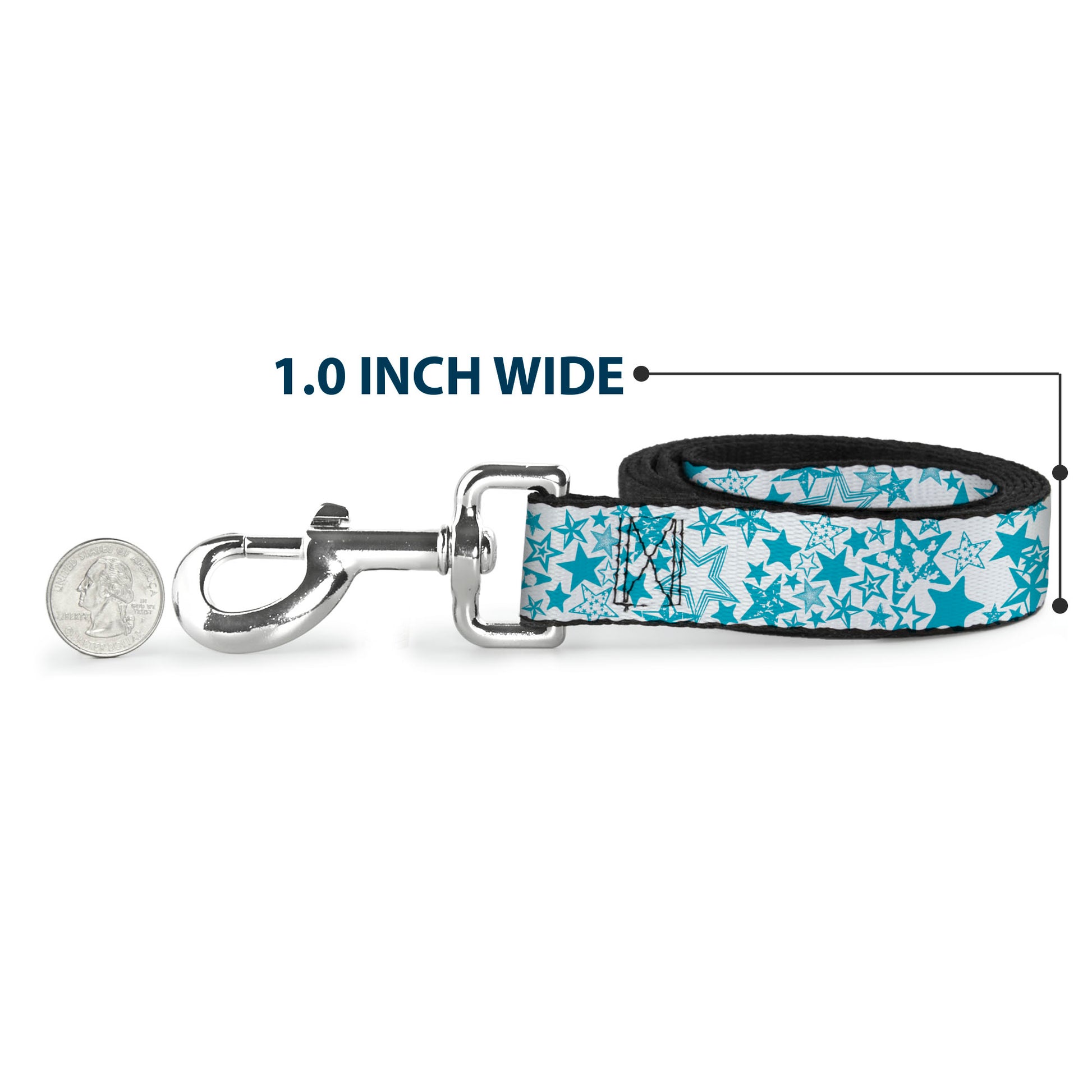 Dog Leash - Stargazer White/Blue Dog Leashes Buckle-Down