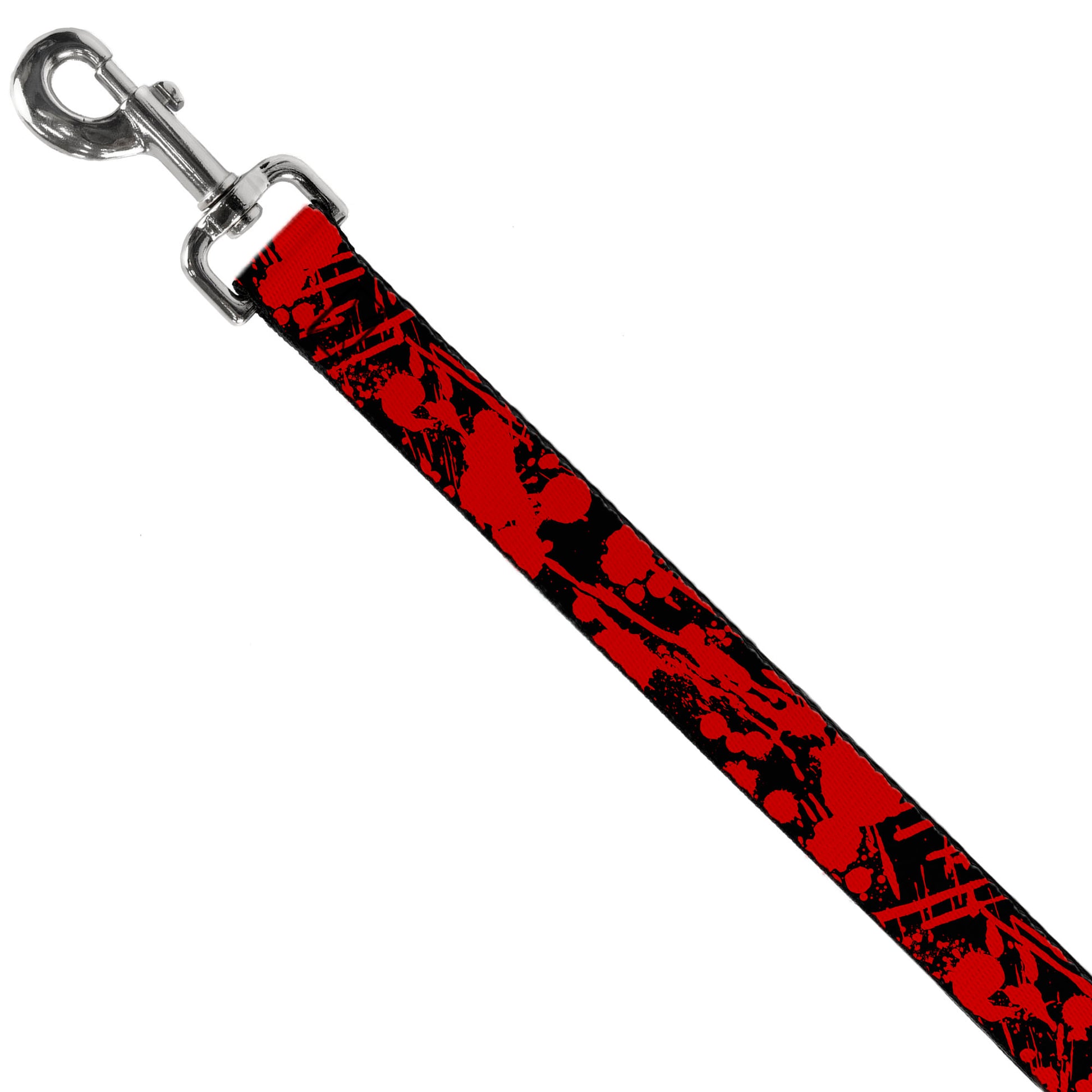 Dog Leash - Splatter Black/Red Dog Leashes Buckle-Down