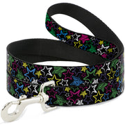 Dog Leash - Sketch Stars Black/Multi Color Dog Leashes Buckle-Down