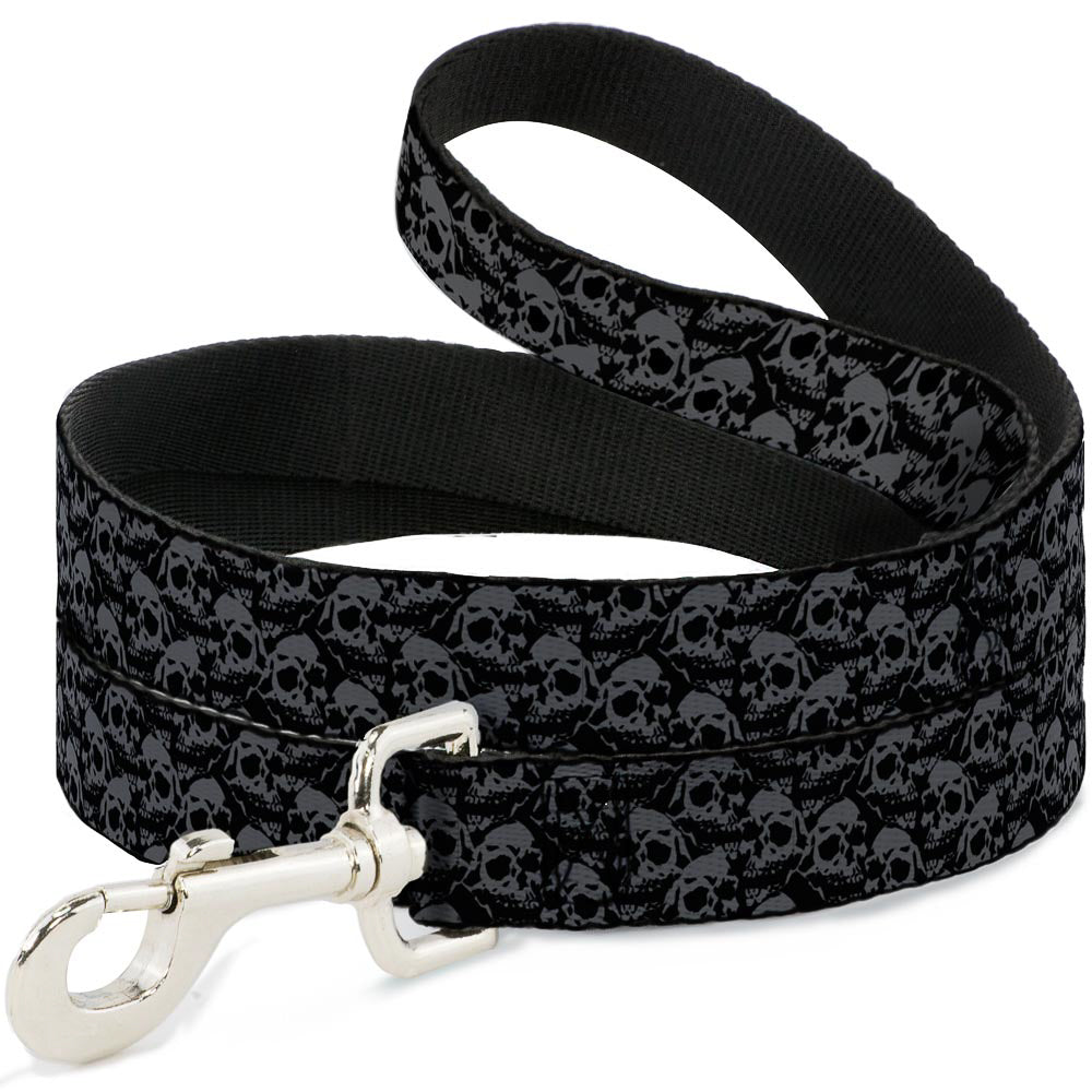 Dog Leash - Skull Yard Black/Gray Dog Leashes Buckle-Down