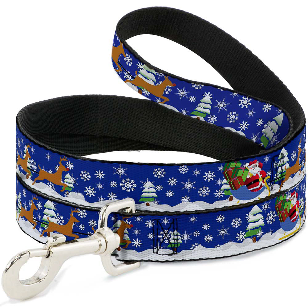 Dog Leash - Santa & Reindeers Dog Leashes Buckle-Down