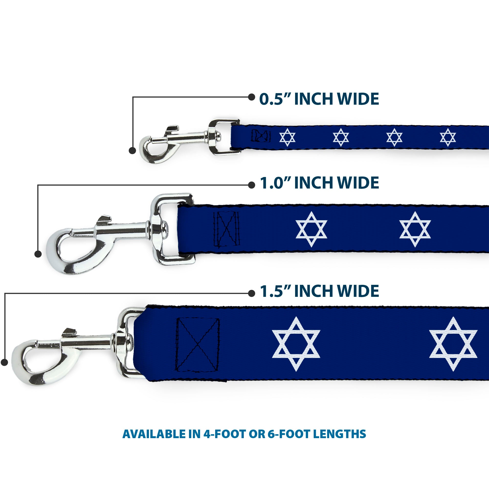 Dog Leash - Star of David Dog Leashes Buckle-Down