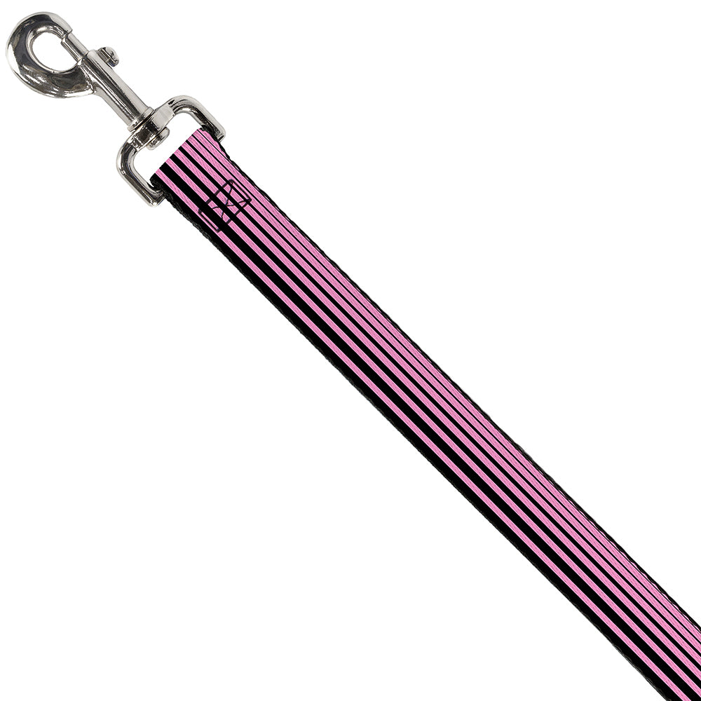 Dog Leash - Stripe Transition Black/Pink Dog Leashes Buckle-Down