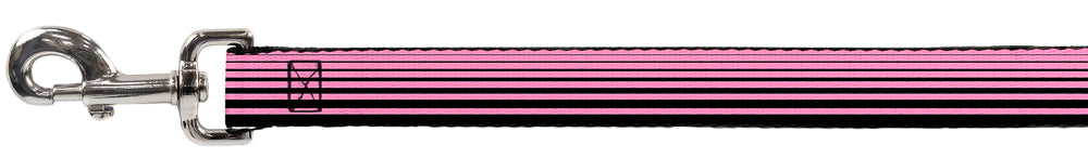 Dog Leash - Stripe Transition Black/Pink Dog Leashes Buckle-Down