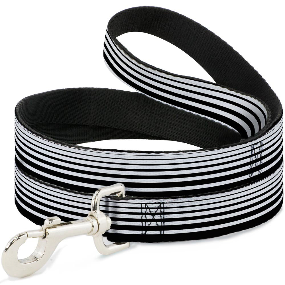 Dog Leash - Stripe Transition Black/White Dog Leashes Buckle-Down