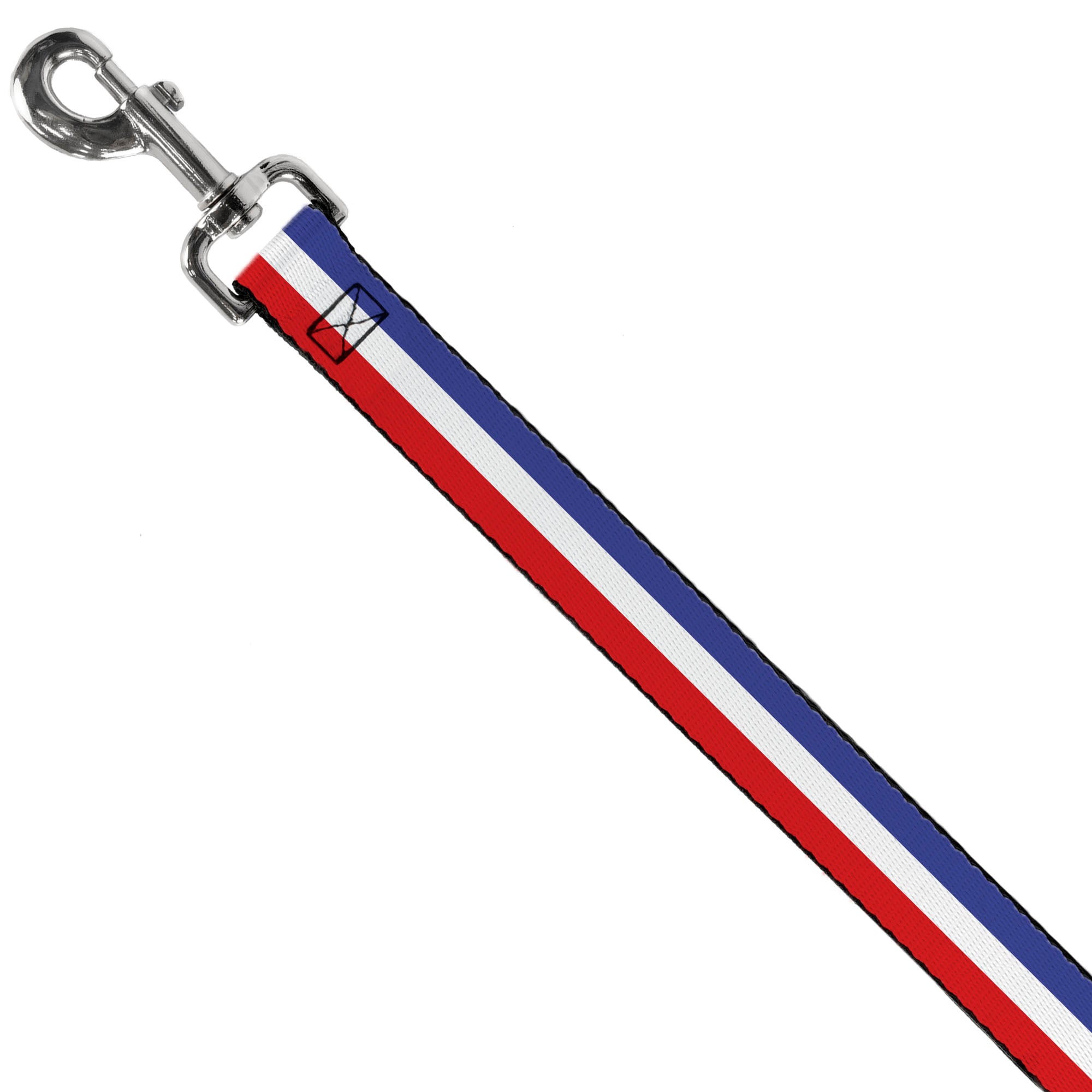 Dog Leash - Stripes Blue/White/Red Dog Leashes Buckle-Down