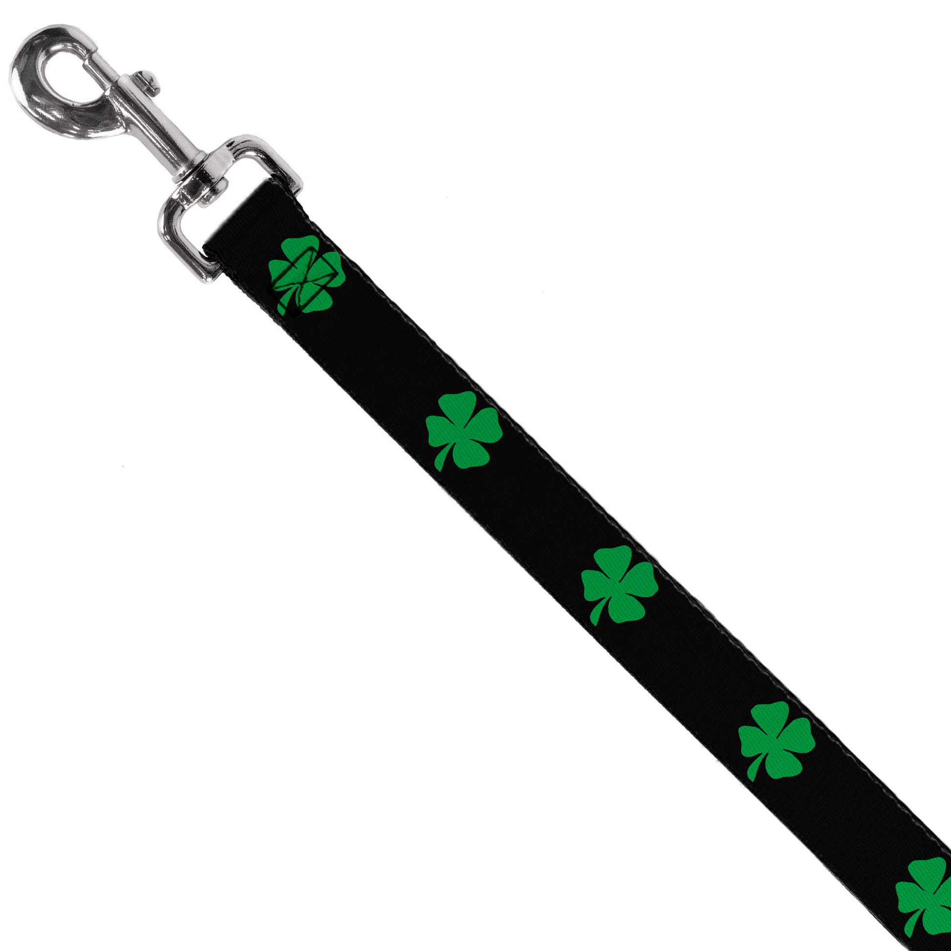 Dog Leash - St. Pat's Black/Green Dog Leashes Buckle-Down