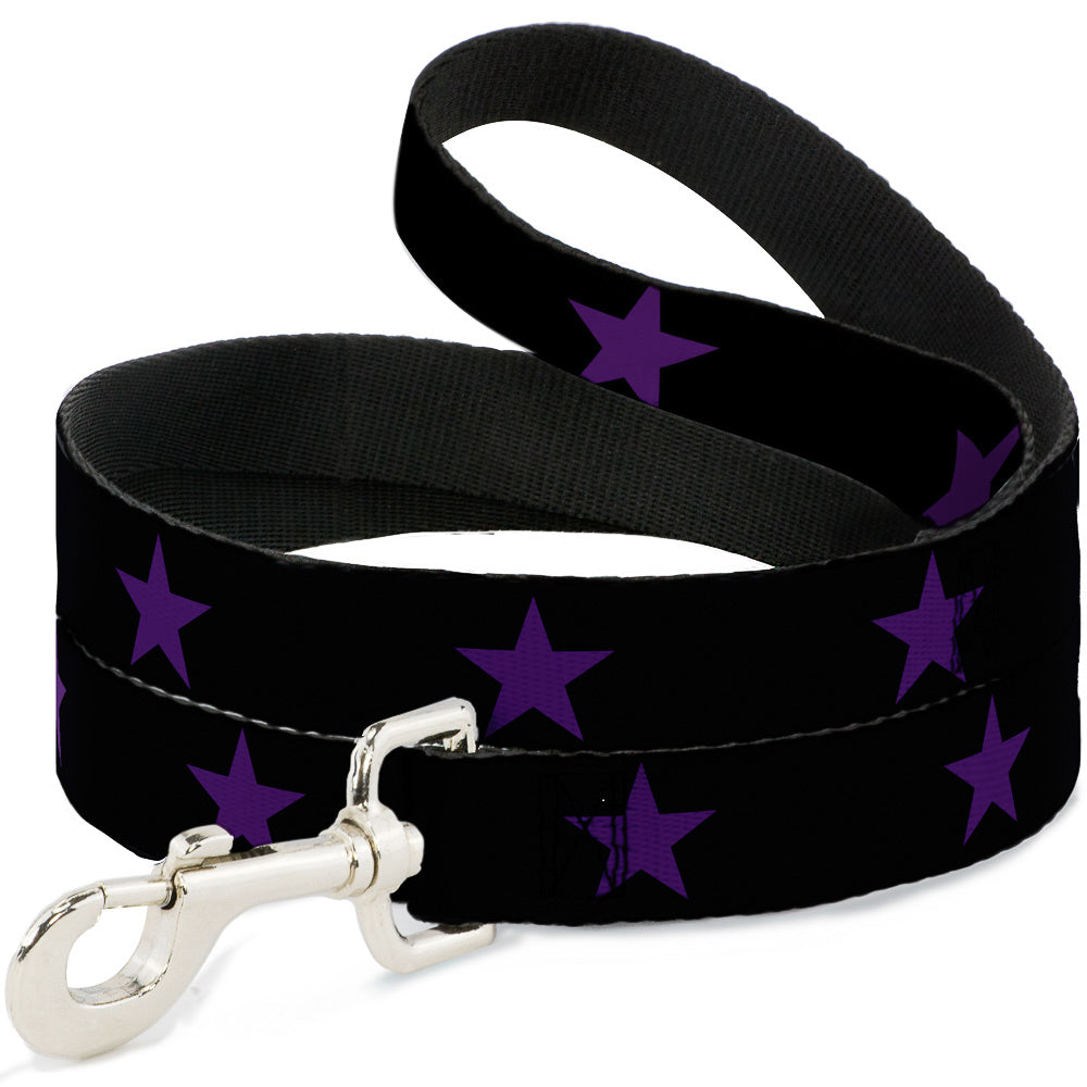 Dog Leash - Star Black/Purple Dog Leashes Buckle-Down