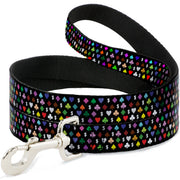 Dog Leash - Suits $$$ Black/Multi Color Dog Leashes Buckle-Down