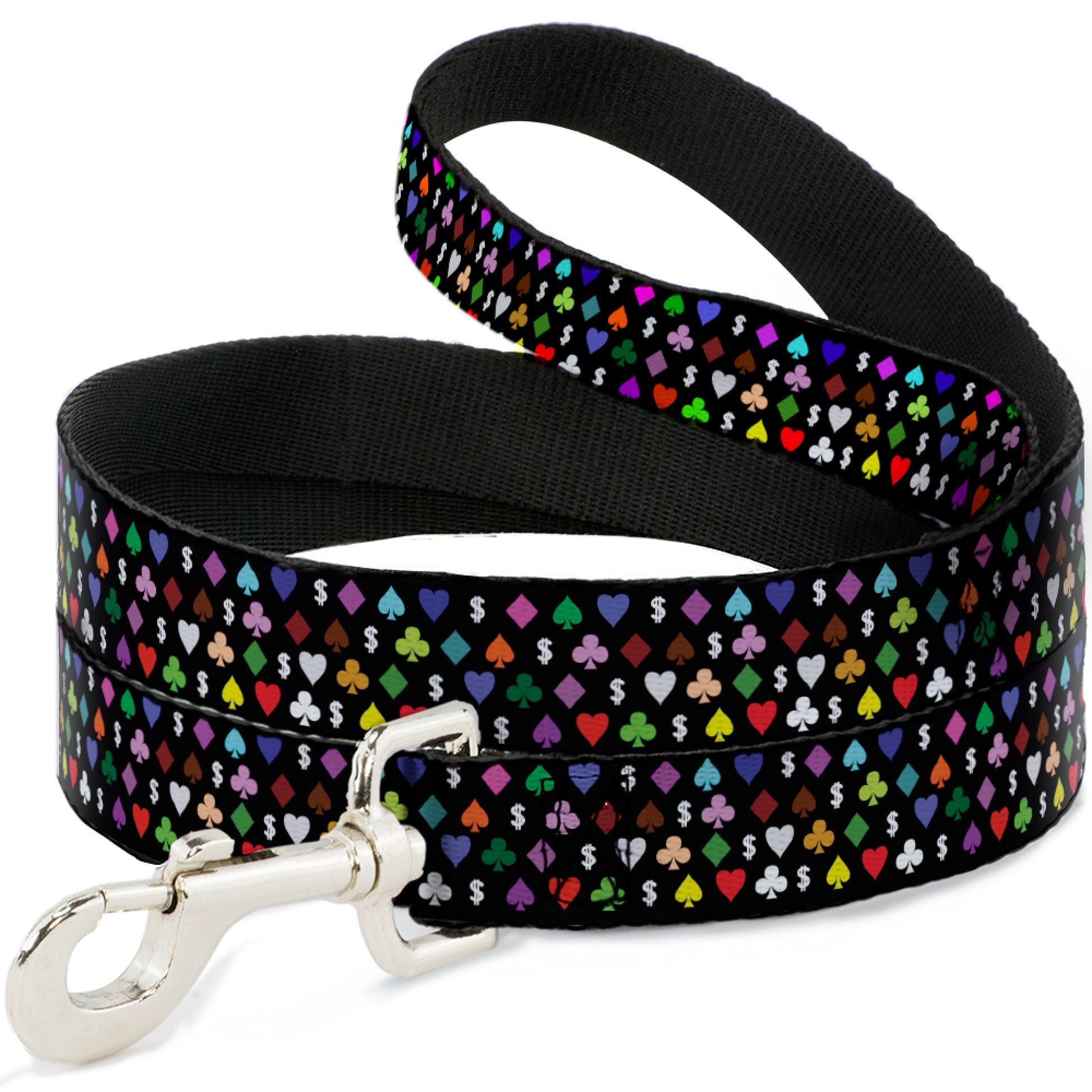 Dog Leash - Suits $$$ Black/Multi Color Dog Leashes Buckle-Down