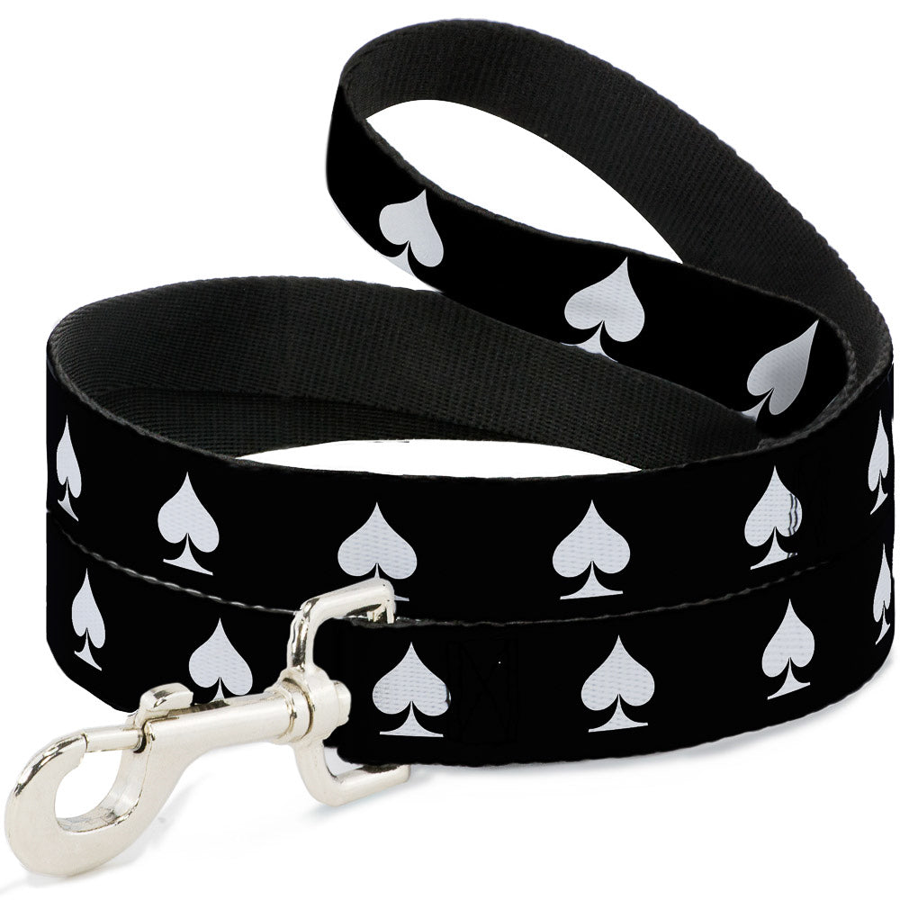 Dog Leash - Spade Black/White Dog Leashes Buckle-Down