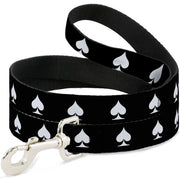 Dog Leash - Spade Black/White Dog Leashes Buckle-Down