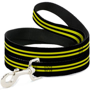 Dog Leash - Stripe Black/Yellow Dog Leashes Buckle-Down