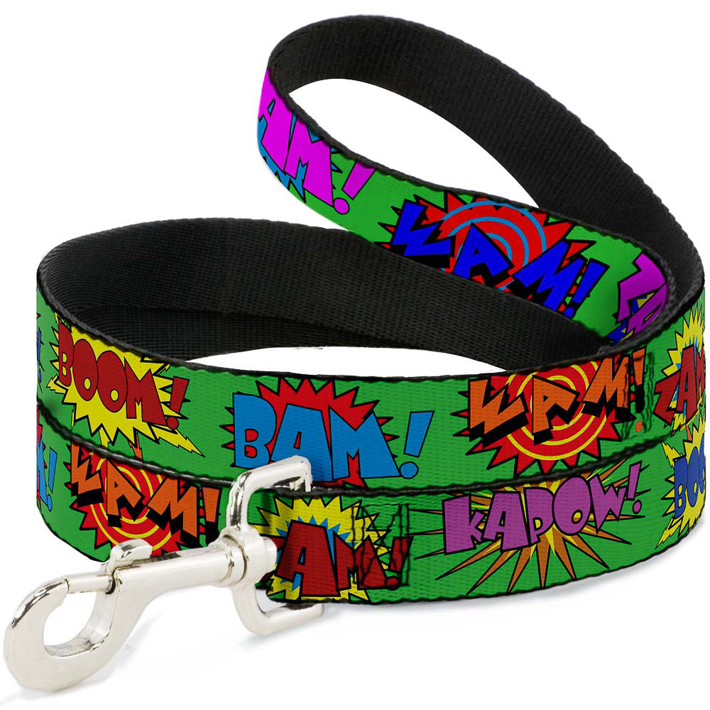 Dog Leash - Sound Effects Green/Multi Color Dog Leashes Buckle-Down