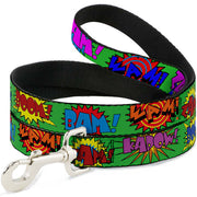 Dog Leash - Sound Effects Green/Multi Color Dog Leashes Buckle-Down