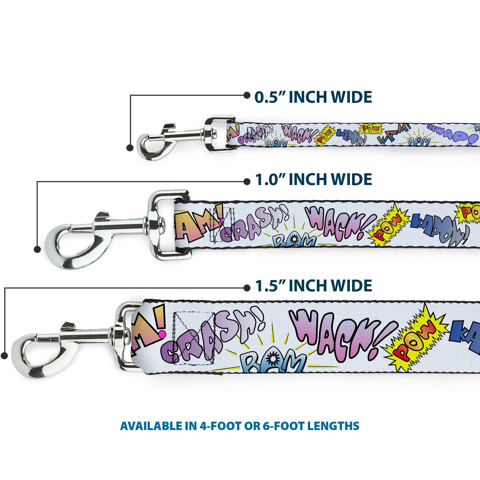 Dog Leash - Sound Effects White/Pastel Dog Leashes Buckle-Down