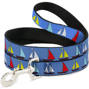 Dog Leash - Sailboats Blue Dog Leashes Buckle-Down
