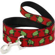 Dog Leash - Sea Turtles Red/Green Dog Leashes Buckle-Down