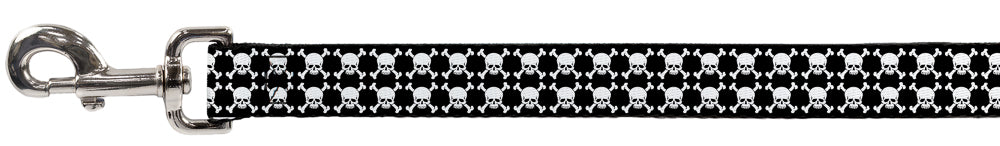 Dog Leash - Top Skulls Black/White Dog Leashes Buckle-Down