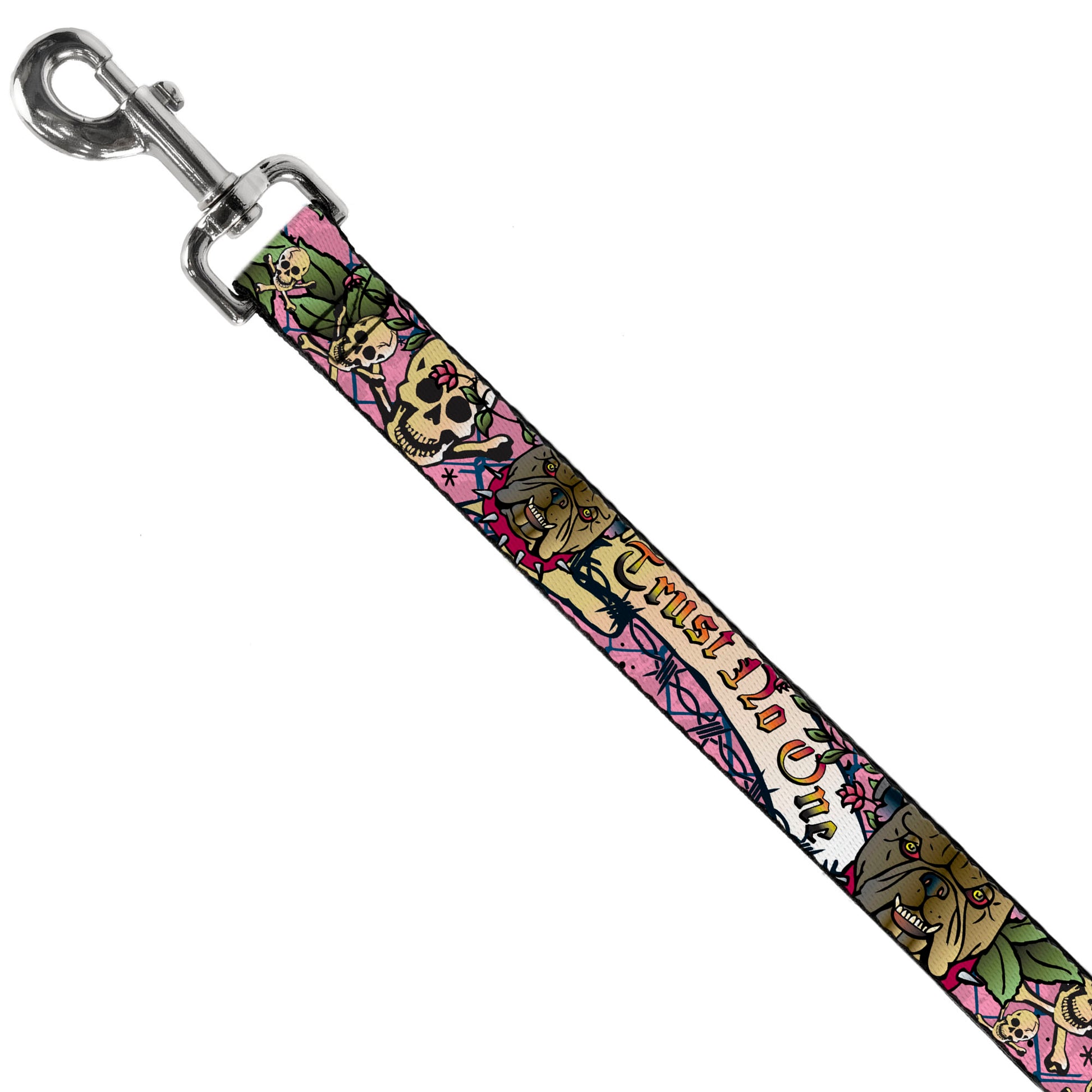 Dog Leash - Trust No One Pink Dog Leashes Buckle-Down