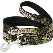 Dog Leash - Trust No One Tan Dog Leashes Buckle-Down