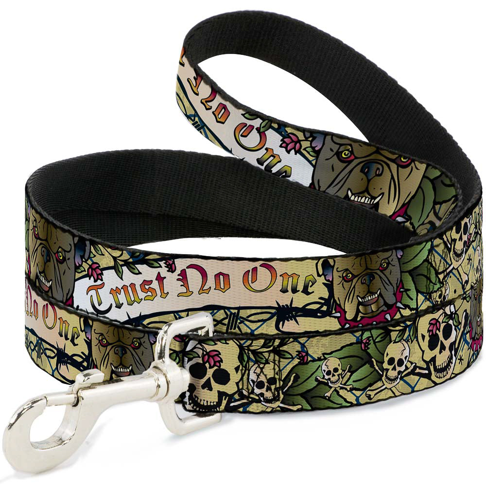Dog Leash - Trust No One Tan Dog Leashes Buckle-Down