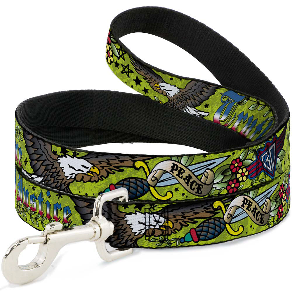 Dog Leash - Truth and Justice Green Dog Leashes Buckle-Down