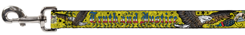 Dog Leash - Truth and Justice Yellow Dog Leashes Buckle-Down