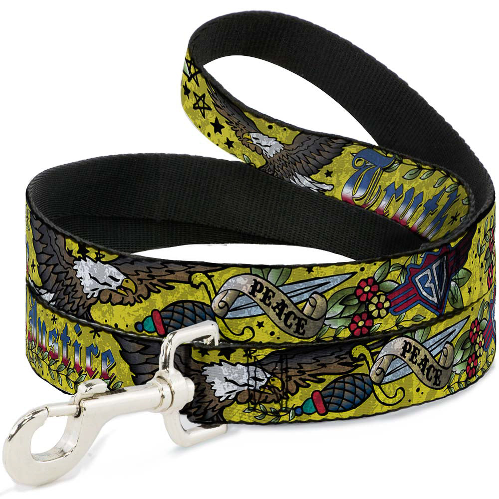 Dog Leash - Truth and Justice Yellow Dog Leashes Buckle-Down