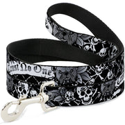 Dog Leash - Trust No One Black/White Dog Leashes Buckle-Down